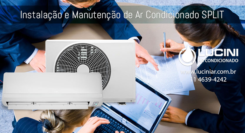 Serviços de instalação e manutenção de ar condicionado